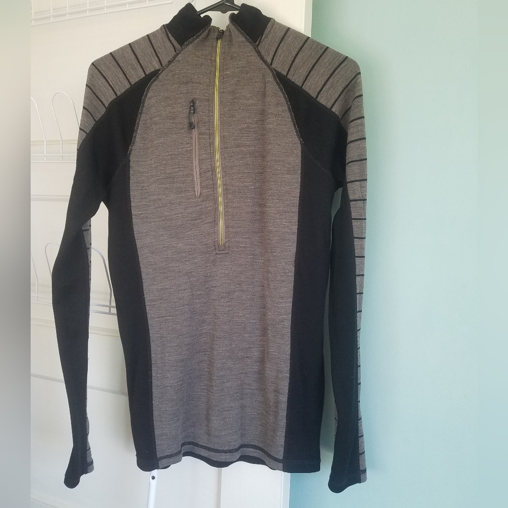 Smartwool PhD Merino Wool Pullover Half Zip Sweater Active Outdoor Run